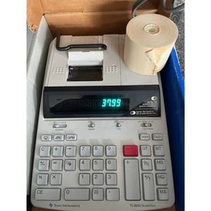 TEXAS INSTRUMENTS TI-8660 PRINTING CALCULATOR SUPERVIEW TAX ADDING MACHINE WORKS